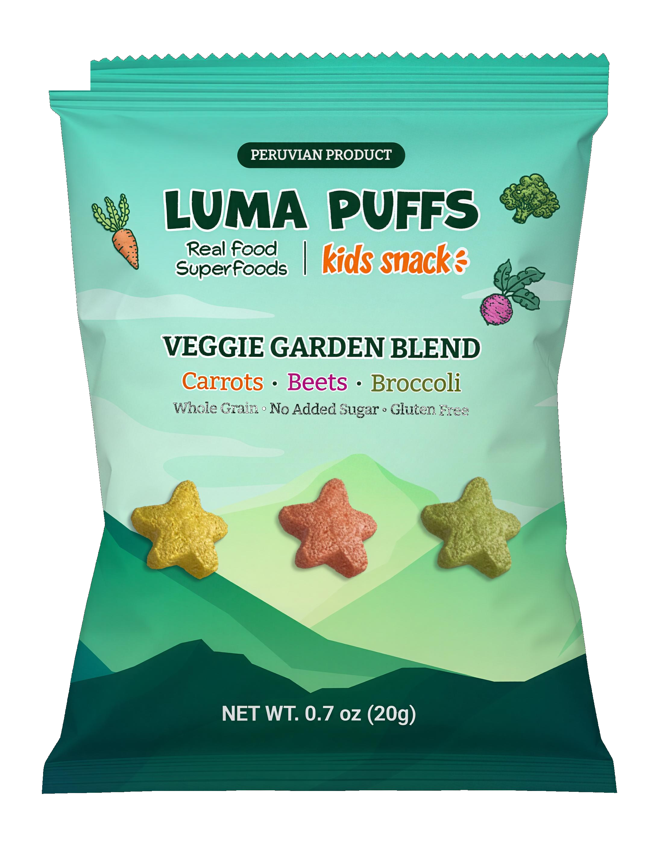 LUMA PUFFS Veggie Garden Blend bag